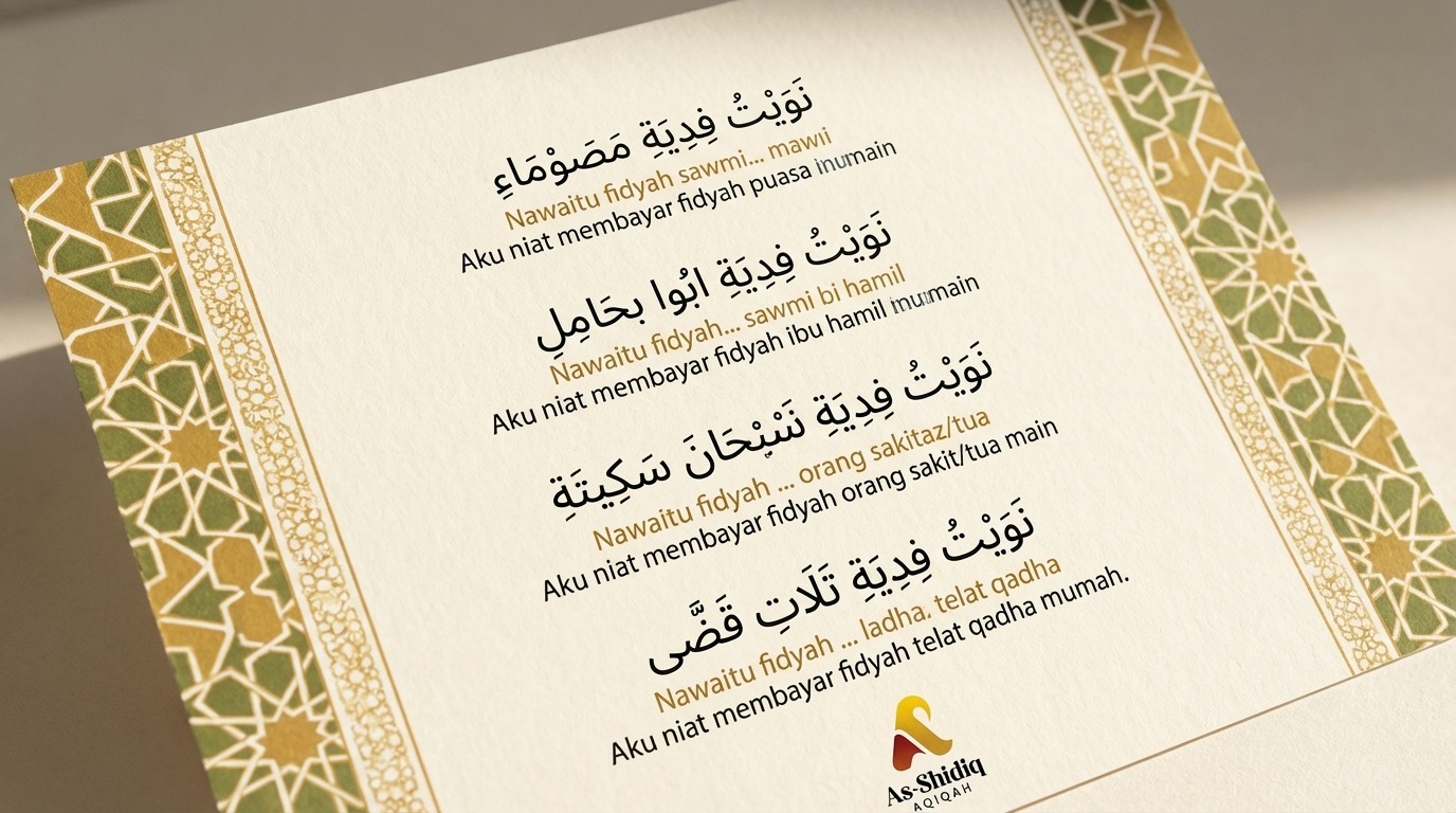 Apakah Niat Fidyah Harus Diucapkan?