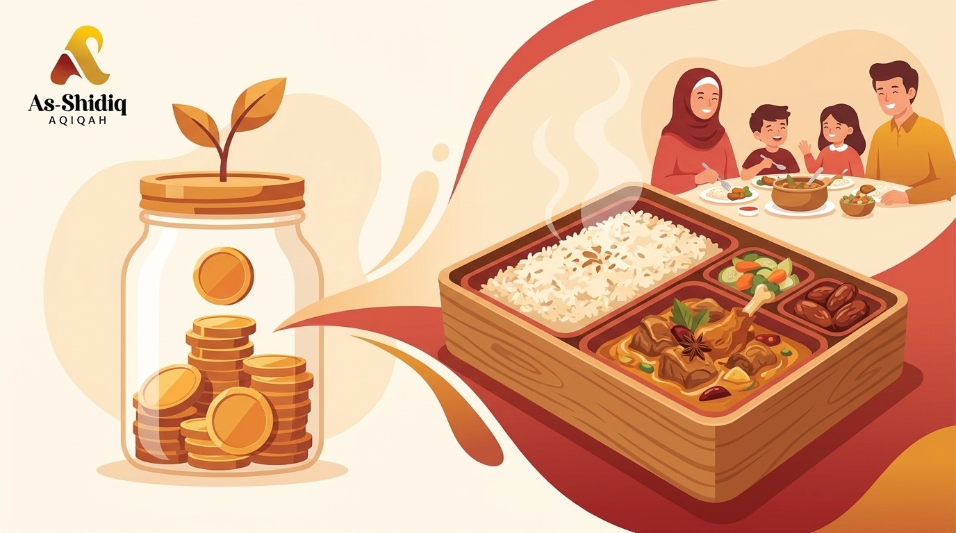 Ilustrasi tabungan keluarga yang bertumbuh menjadi persiapan paket aqiqah anak